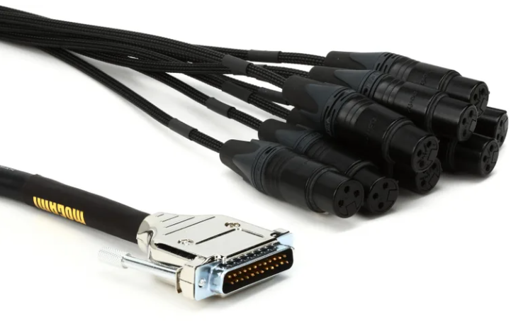 Mogami Gold DB25-XLRF 8-channel Analog Interface Cable - 5'