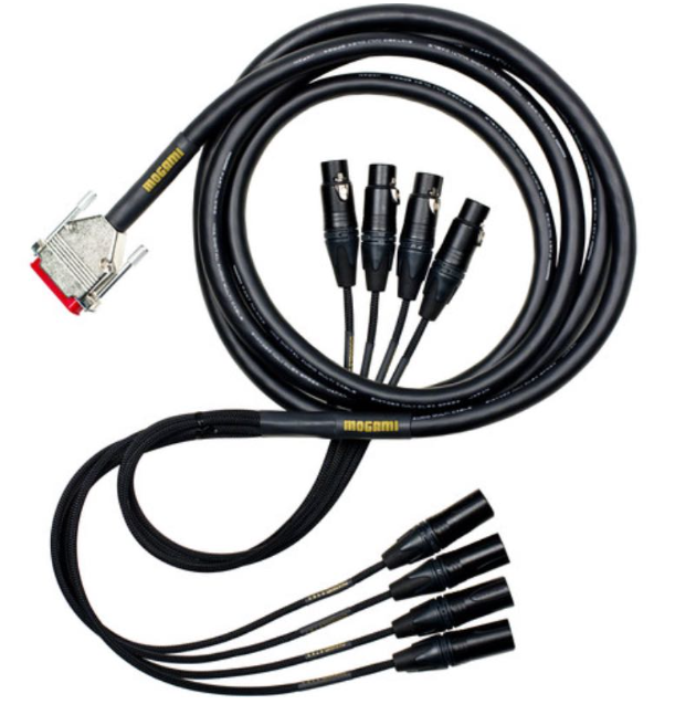 Mogami Gold DB25-XLRF 8-channel Analog Interface Cable - 10'
