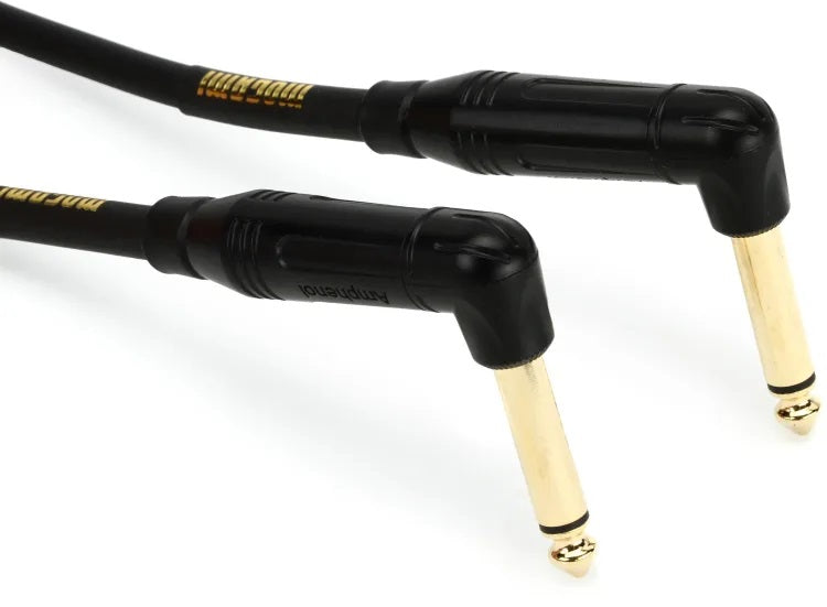 Mogami Gold Instrument 0.5 Right Angle to Right Angle Pedal Cable - 6 inch