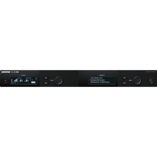 Shure SLXD14D Dual-Channel Digital Wireless Bodypack System with No Mics