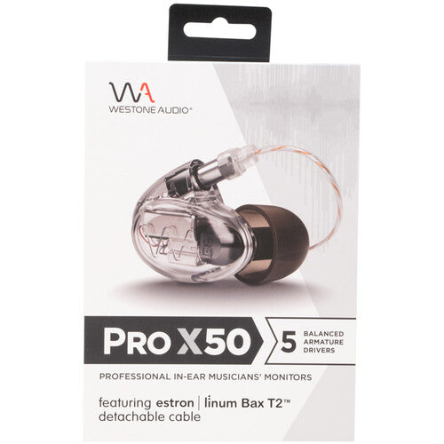Westone Pro X50 Universal-Fit Professional 5-Way In-Ear Musician's Monitors